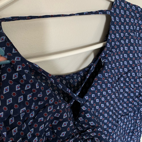 🔵Patterned Flowy Blouse - Picture 5 of 6